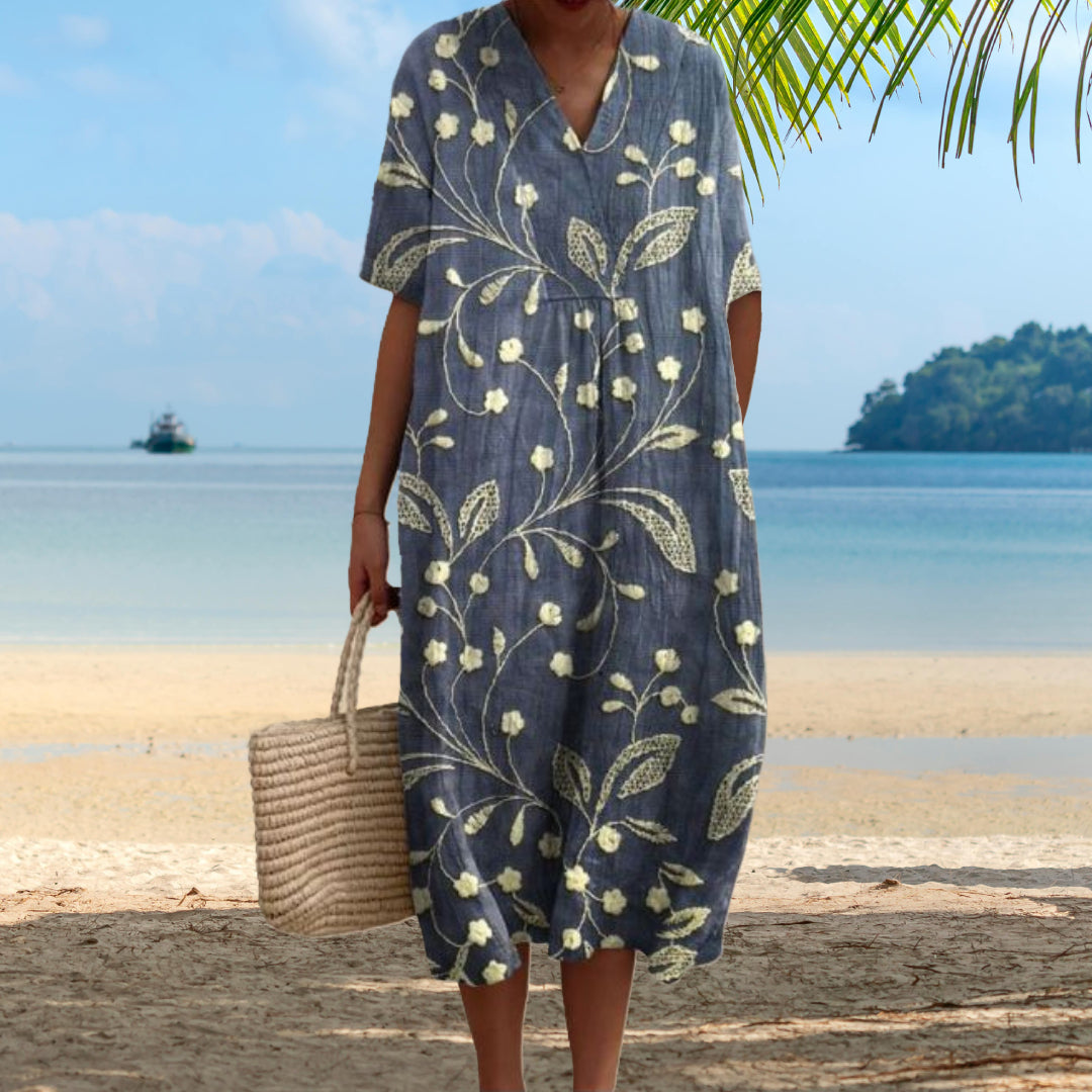 Мелиса | Елегантна цветна рокля