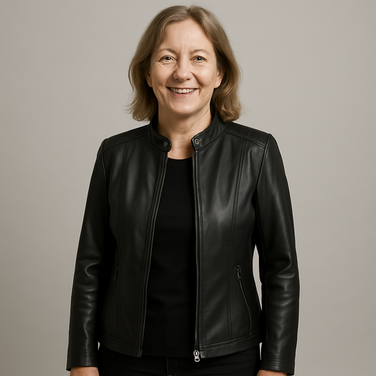 Лудмила | Елегантно кожено яке