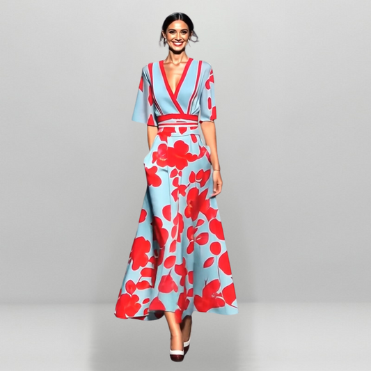 Ленка | Свободна цветна рокля