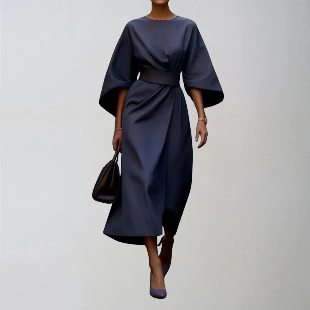 Люси | Стилна рокля с колан