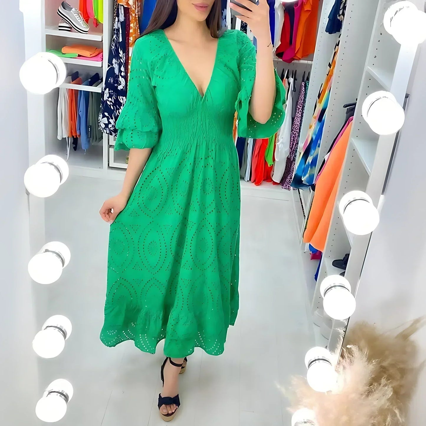 Cristin™ | Луксозна Силуетна Рокля (Почти разпродадена)