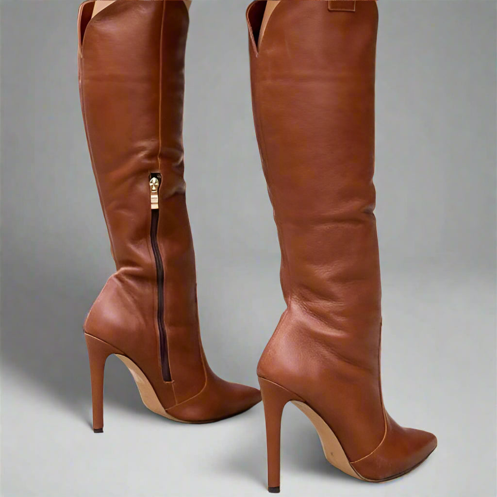 Катерина | Висококачествени кожени ботуши за елегантност и комфорт