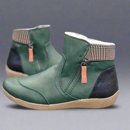 Валеска | Премиум водоустойчиви кожени ботуши с опора за стъпалото