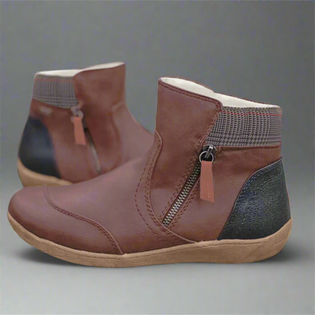 Валеска | Премиум водоустойчиви кожени ботуши с опора за стъпалото