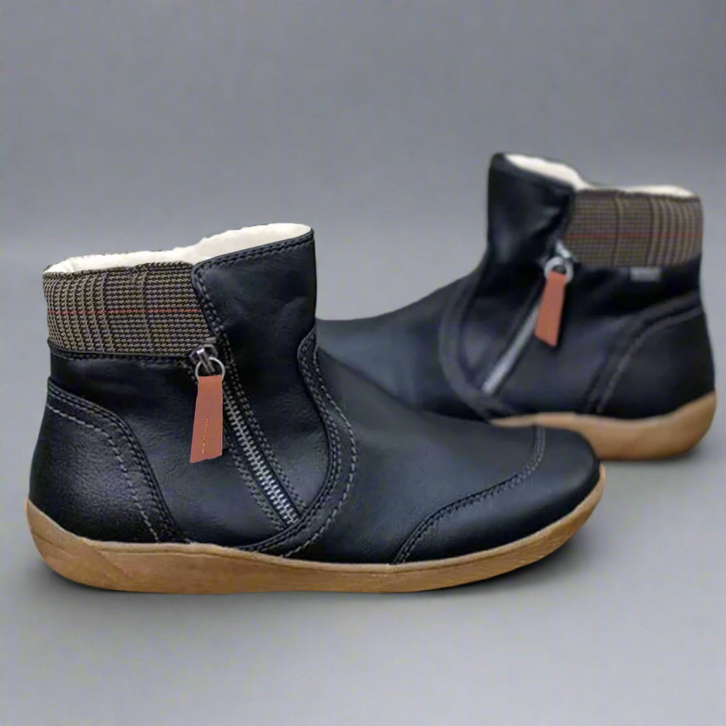 Валеска | Премиум водоустойчиви кожени ботуши с опора за стъпалото