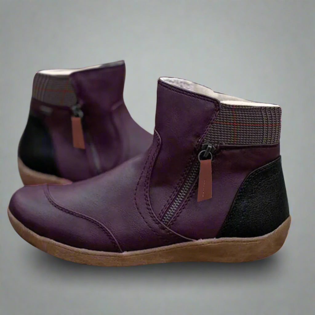 Валеска | Премиум водоустойчиви кожени ботуши с опора за стъпалото