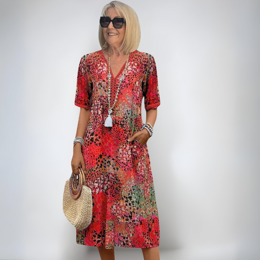 Каролина | Пролетна рокля с средна дължина