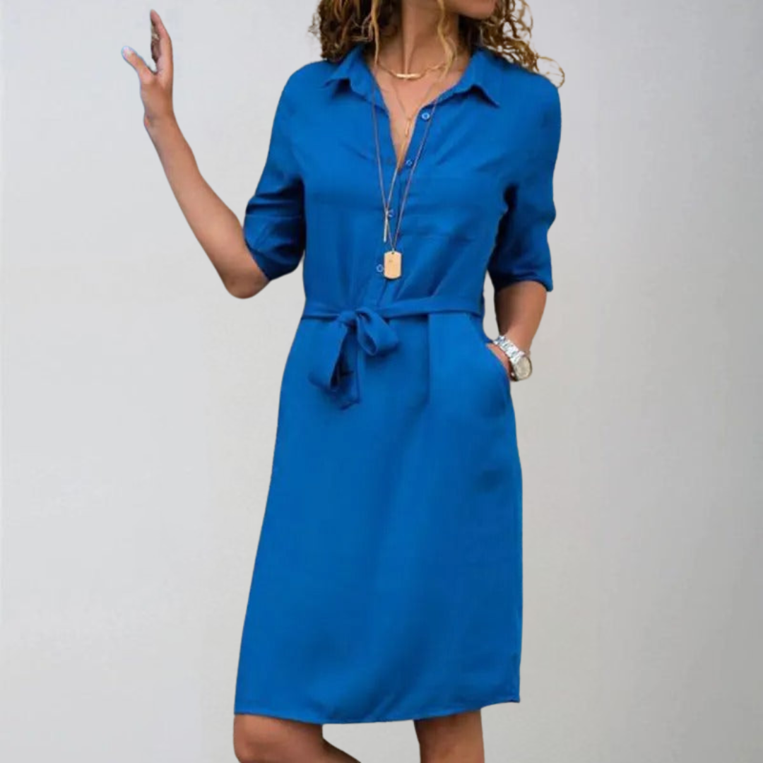 Каролина | Непринудена риза с дължина до коленете