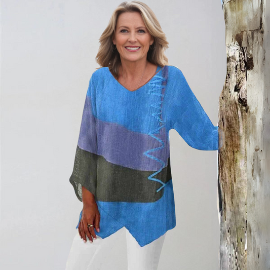 Мария | Блуза с дълги ръкави и свободен крой