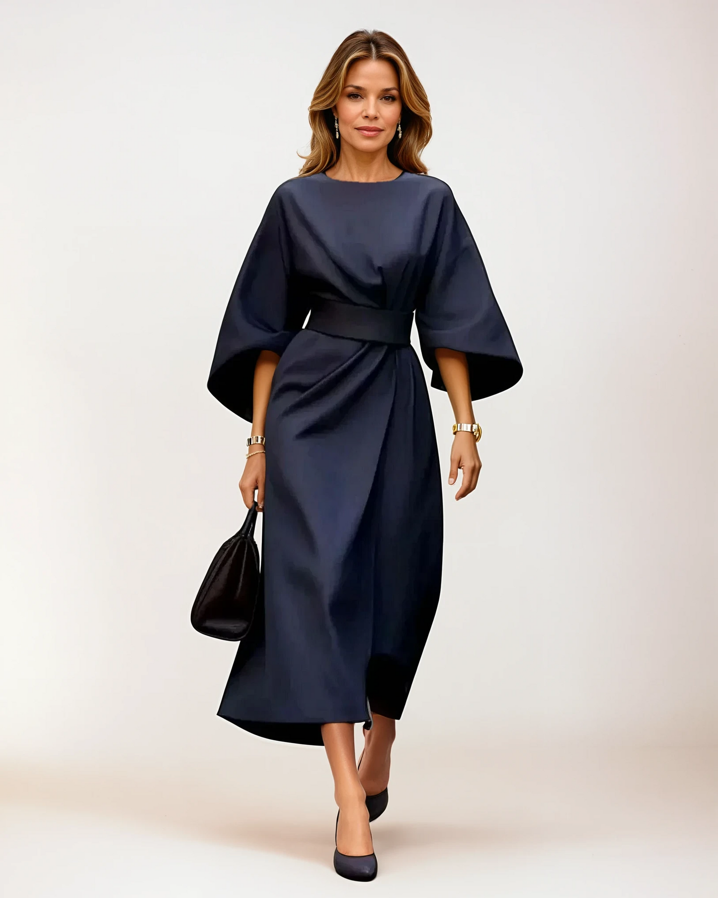 Люси | Стилна рокля с колан