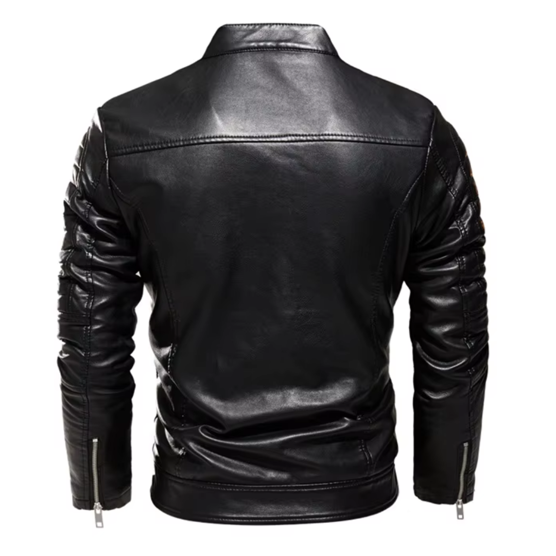 Здрав мотоциклетен костюм с яка