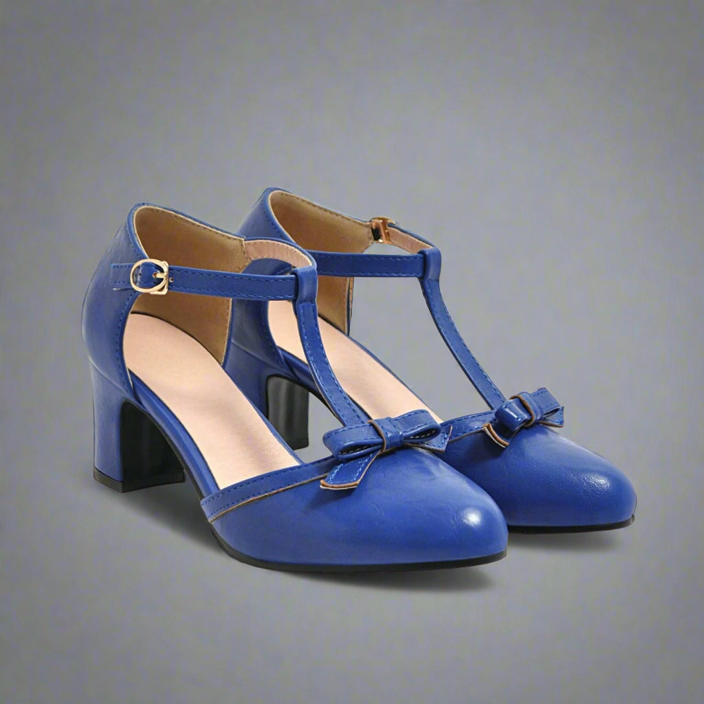 Carina | Ортопедични винтидж токчета с панделка