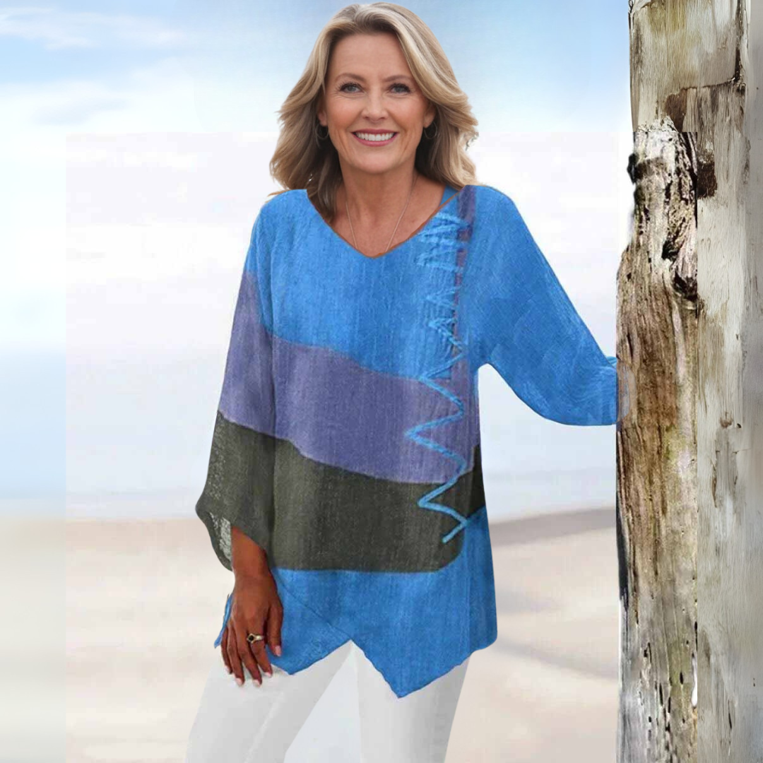 Мария | Блуза с дълги ръкави и свободен крой