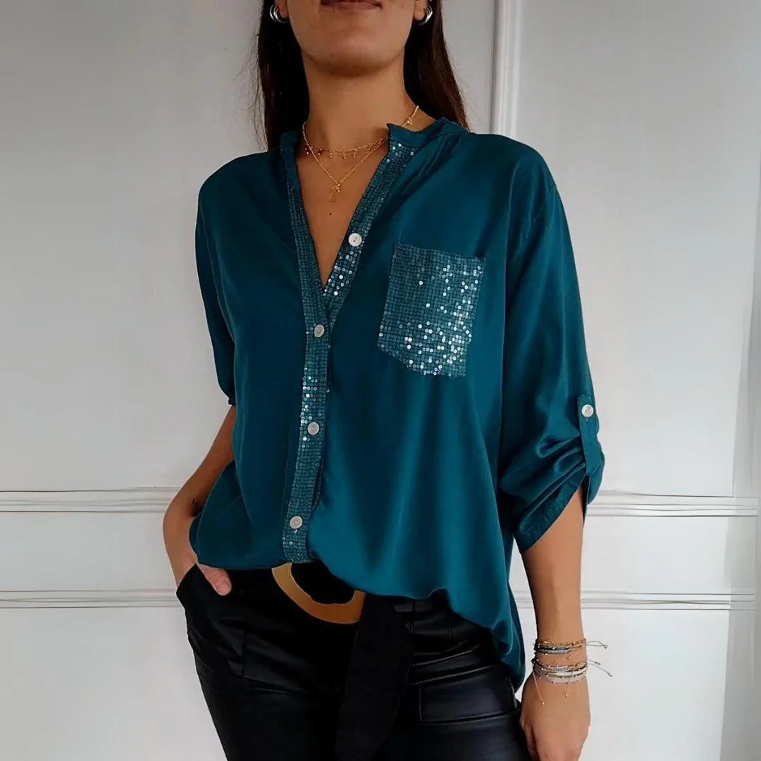 Алена | Елегантна блуза без гънки