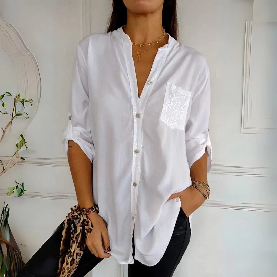 Алена | Елегантна блуза без гънки