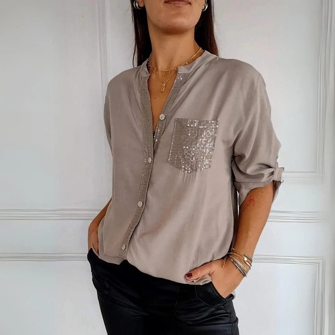 Алена | Елегантна блуза без гънки