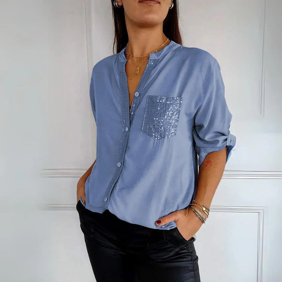 Алена | Елегантна блуза без гънки