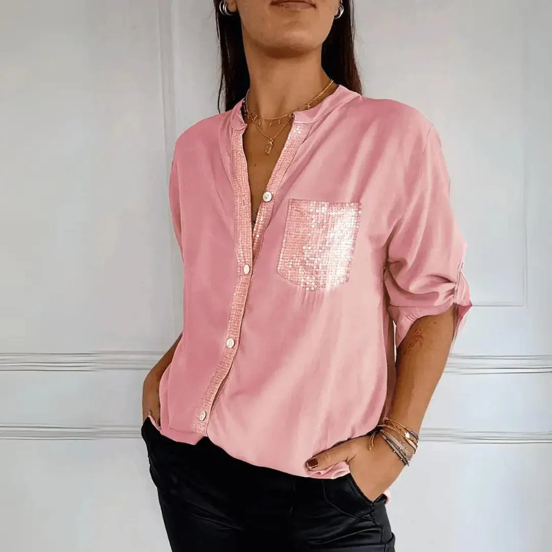 Алена | Елегантна блуза без гънки